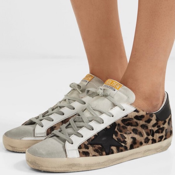 Leopard Golden Goose Superstars - Picture 1 of 9